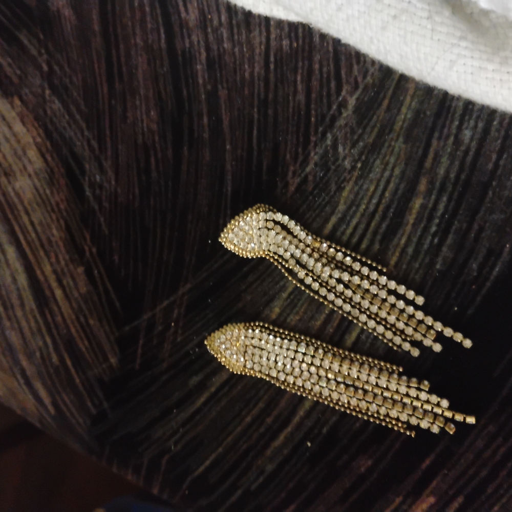 Gold and Silver Dangle Earrings